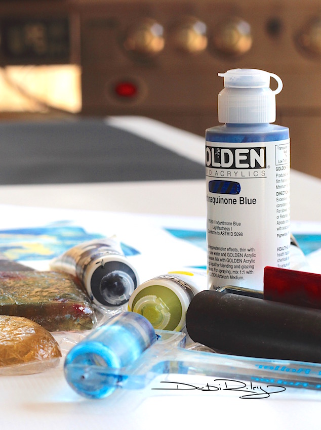 Four Techniques For Flowing Fluid Acrylic Paints – debi riley