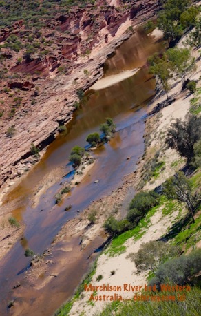 face of a river, Kalbarri gorge, Murchison River, Western Australia travel photographs, debirley.com