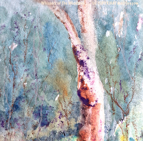 watercolor woodland forest, oil pastel textures, debiriley.com